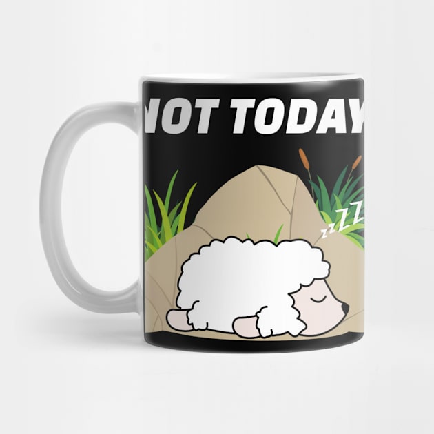 Funny Sheep Nope Not Today Sweet saying by SpruchBastler